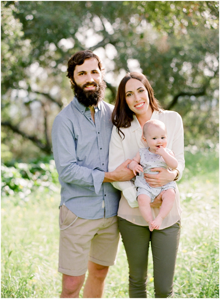 Montecito family photographer Daniele Rose's photograph of Sarah Winward and her family at a park in Montecito.