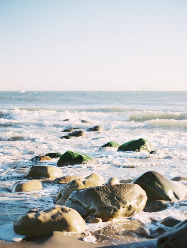 Rocks at low tide in Santa Barbara